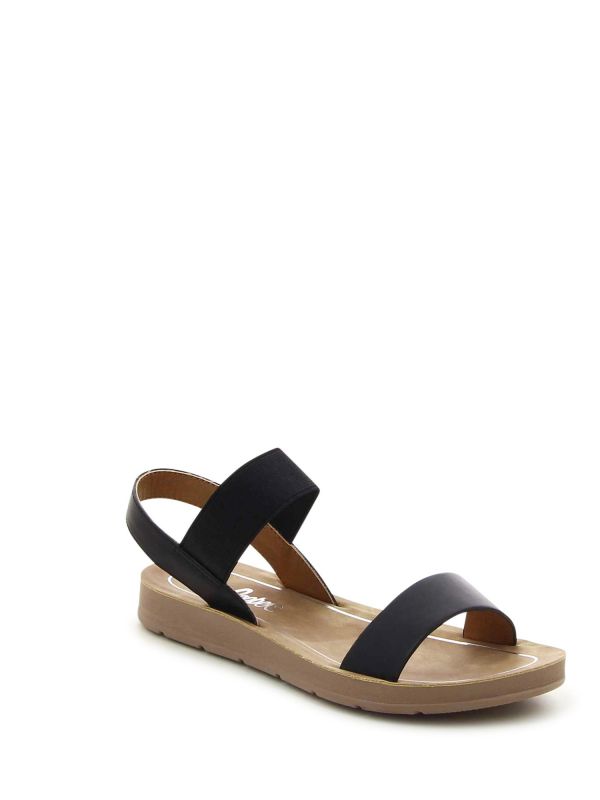 סנדלי קז’ואל עם רצועה אלסטית