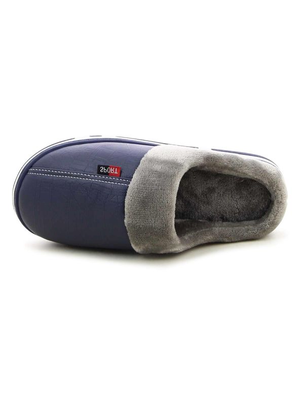 נעלי בית לגברים עם פרווה