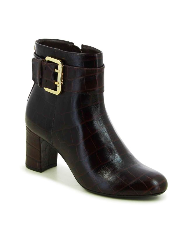 מגפוני נשים בדוגמת נחש עם אבזם מוזהב