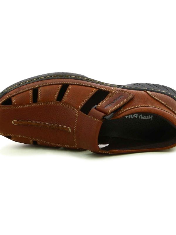 סנדלי עור קלוע לגברים