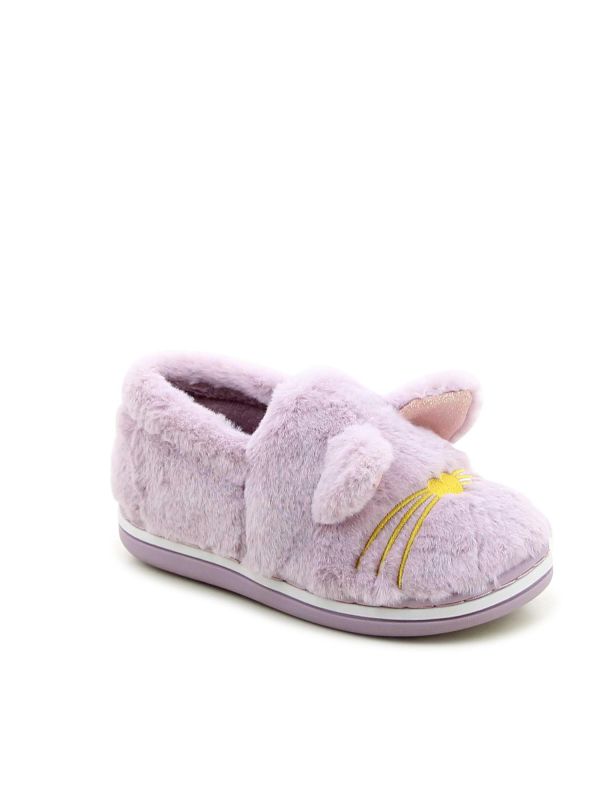 נעלי בית פרווה עם חתול