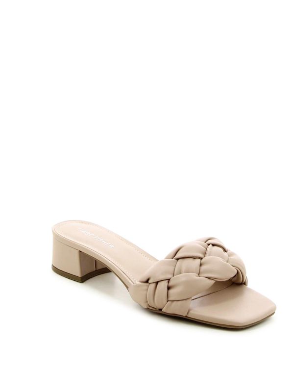 כפכפי עקב עם רצועת צמה