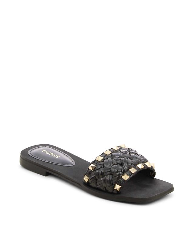 כפכפים שטוחים לנשים עם רצועה קלועה