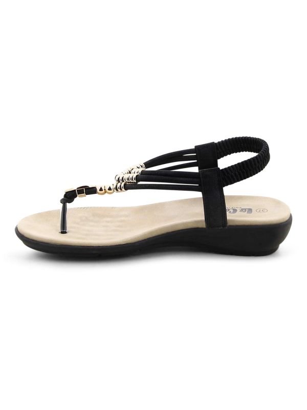 סנדלי אצבע שטוחים אופנתיים לנשים