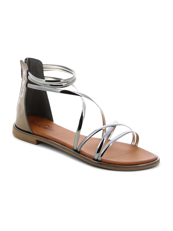 סנדלים שטוחים אופנתיים