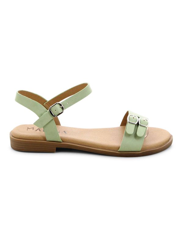 סנדלים שטוחים עם אבזמים