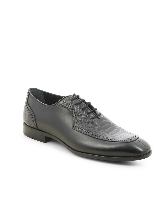 נעליים אלגנטיות עם דוגמא מחוררת לגברים