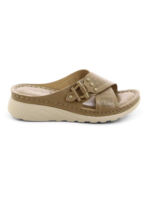 כפכפי נוחות לנשים עם רצועות מוצלבות