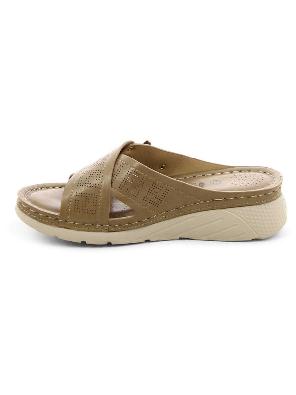 כפכפי נוחות לנשים עם רצועות מוצלבות