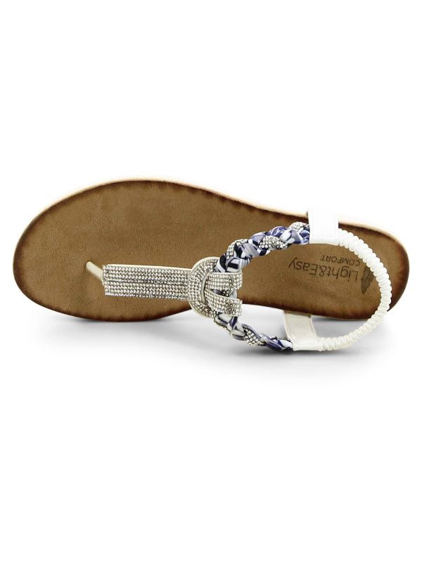 סנדלי אצבע אופנתיים מעוטרים