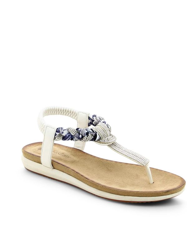 סנדלי אצבע אופנתיים מעוטרים