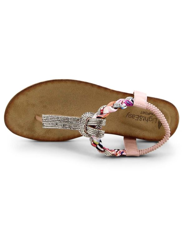 סנדלי אצבע אופנתיים מעוטרים