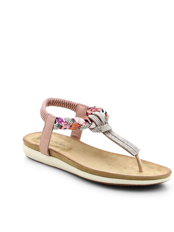 סנדלי אצבע אופנתיים מעוטרים