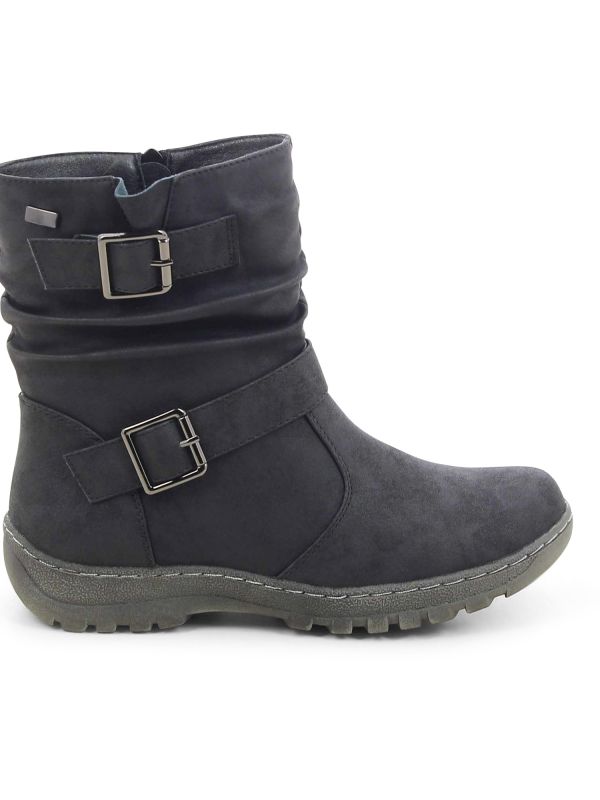 מגפונים שטוחים עם אבזמים לנשים