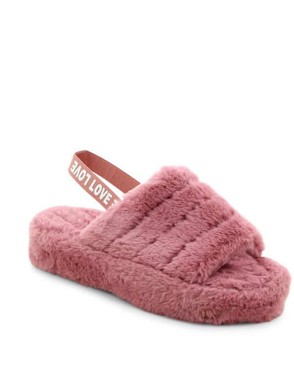 נעלי בית פתוחות פרווה