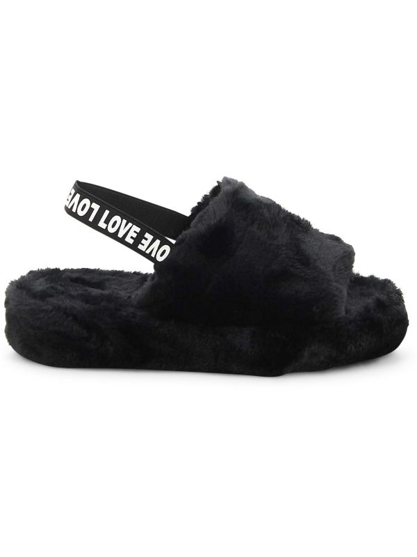 נעלי בית פתוחות פרווה