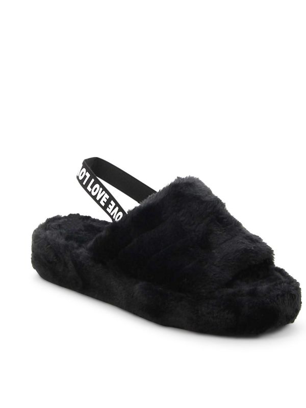 נעלי בית פתוחות פרווה