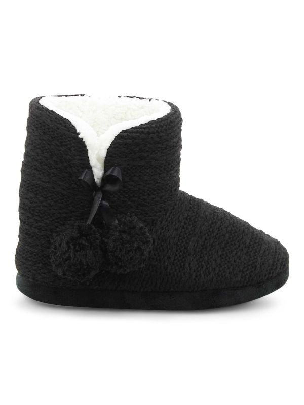 נעלי בית עם פונפונים