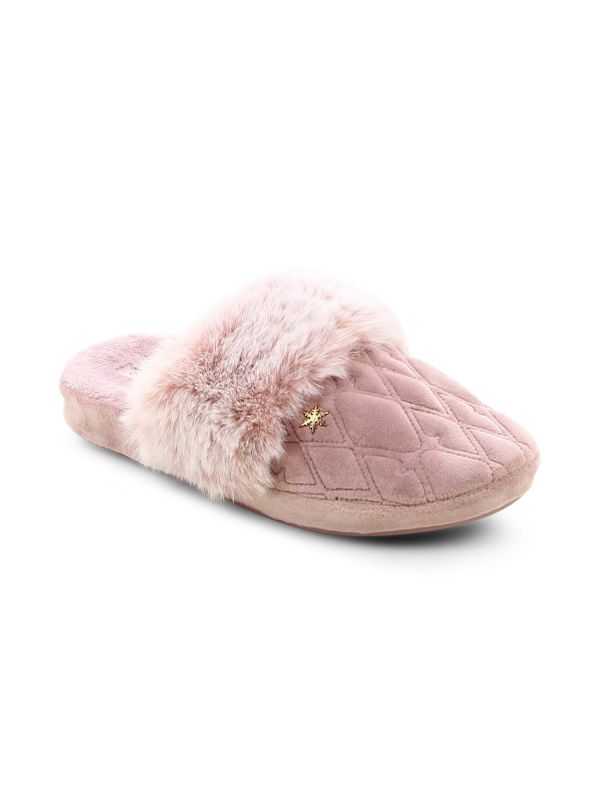 נעלי בית עם פרווה