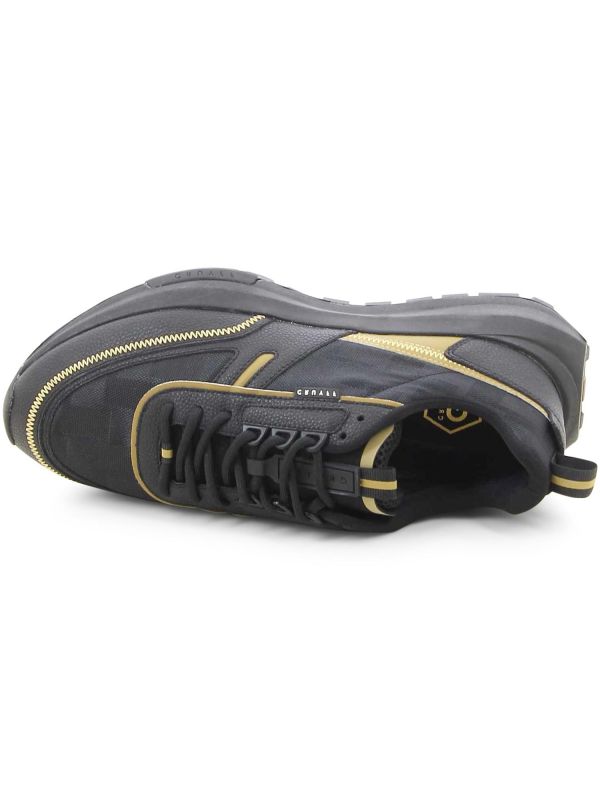 נעלי סניקרס שחור זהב לגברים