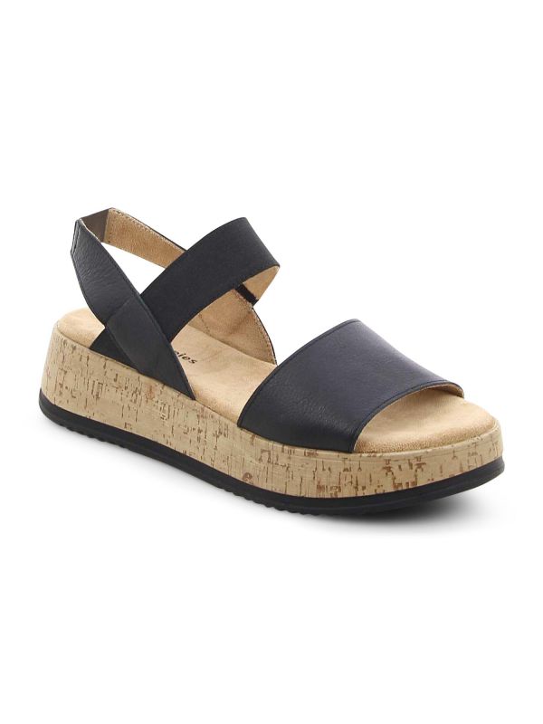 סנדלים עקב שעם HUSH PUPPIES לנשים