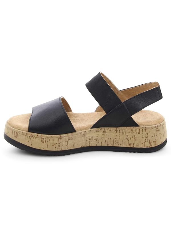 סנדלים עקב שעם HUSH PUPPIES לנשים