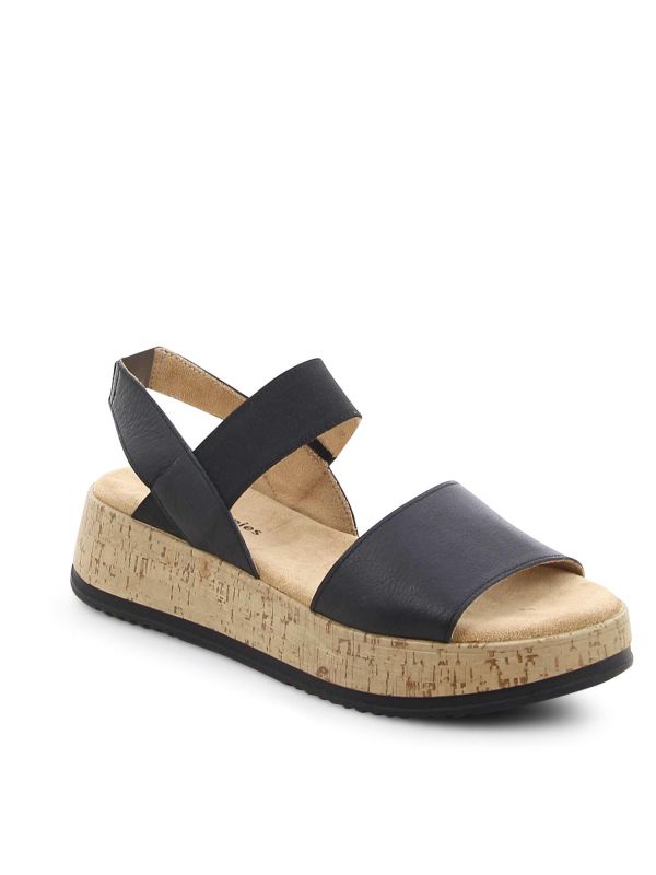 סנדלים עקב שעם HUSH PUPPIES לנשים