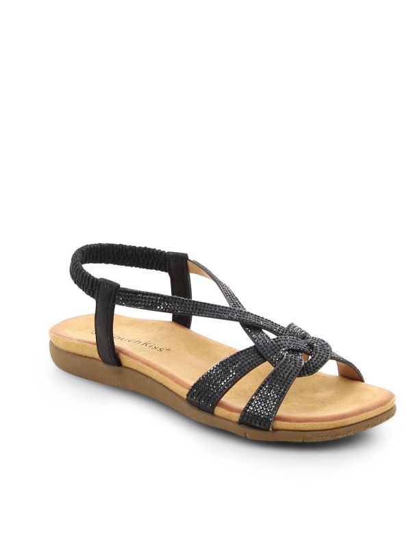 סנדלים נוחות לנשים בשילוב נצנצים