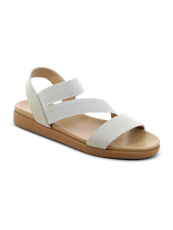 סנדלים שטוחים עם רצועות אלסטיות לנשים