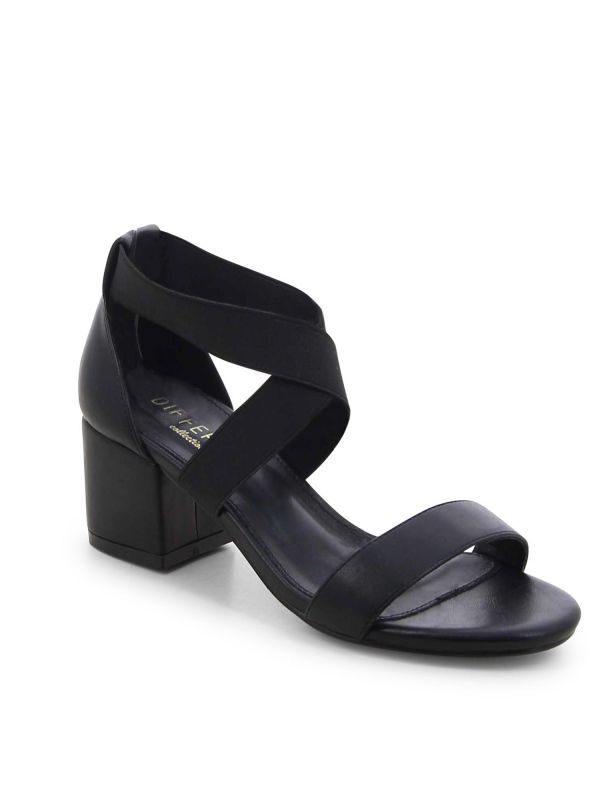 סנדלי עקב עם רצועה אלסטית לנשים