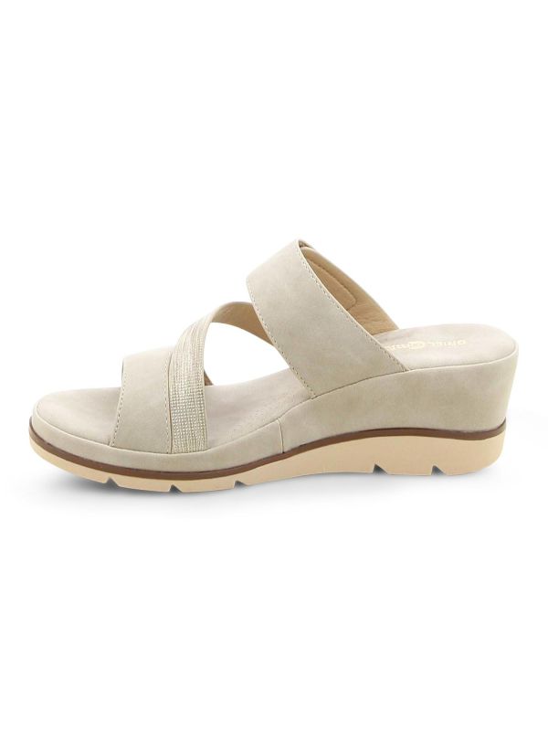 כפכפי רצועות עם עקב רוקי לנשים