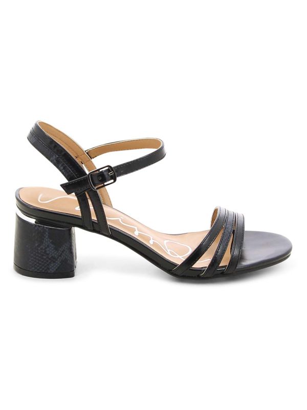 סנדלי עקב מטאליים לנשים