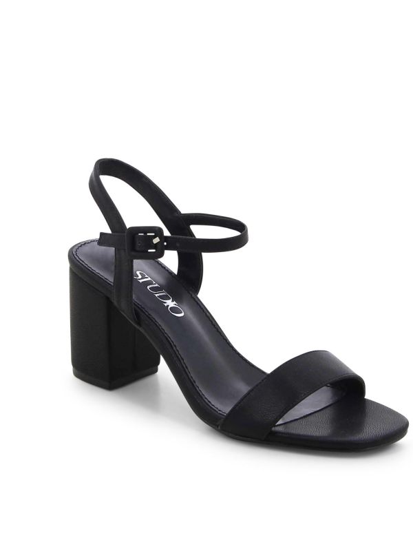 סנדלי עקב מוזהבים לנשים