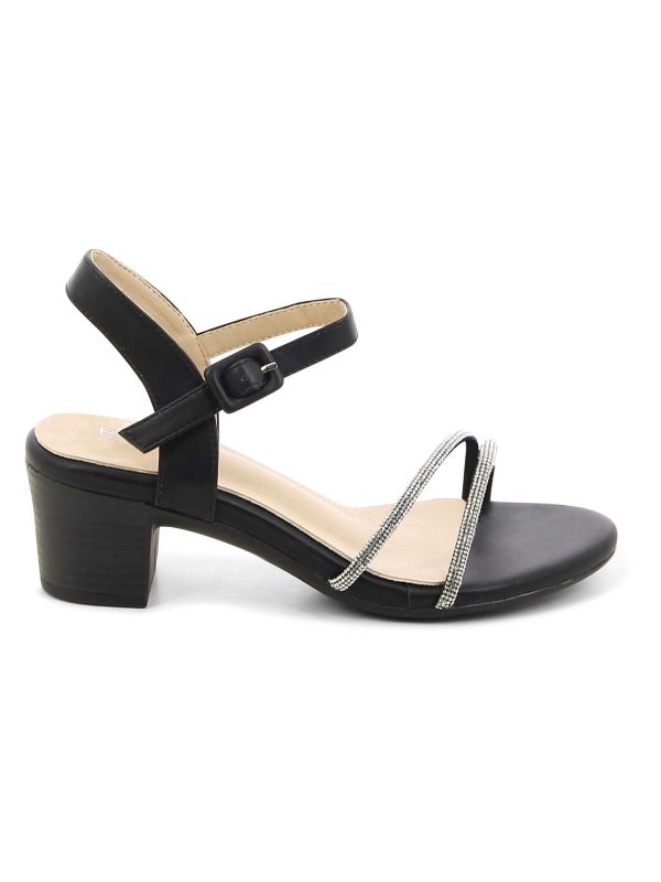 סנדלי עקב מנצנצים לנשים