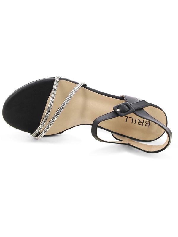 סנדלי עקב מנצנצים לנשים