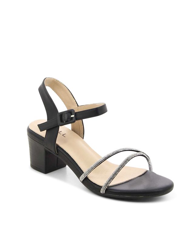 סנדלי עקב מנצנצים לנשים