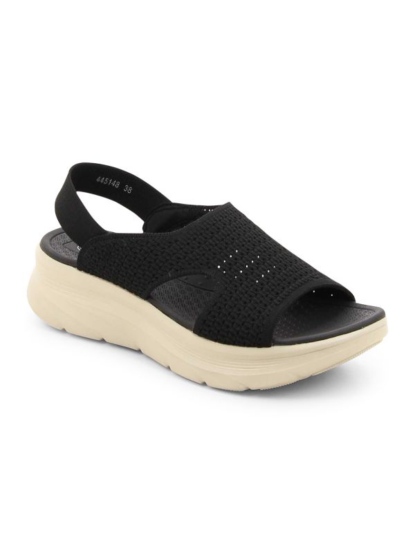 סנדלי עקב בדוגמת רשת לנשים