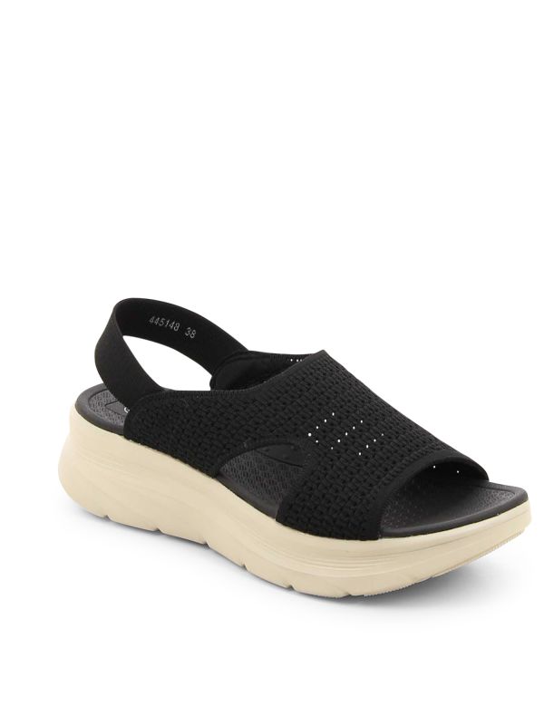 סנדלי עקב בדוגמת רשת לנשים