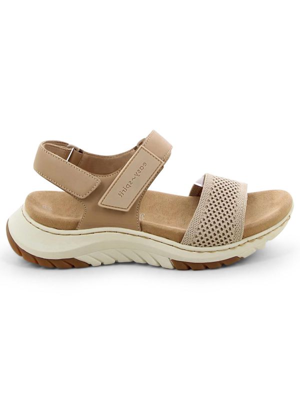 סנדלי נשים מבד אוורירי עם רצועות וולקרו