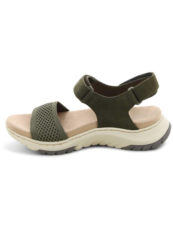 סנדלי נשים מבד אוורירי עם רצועות וולקרו