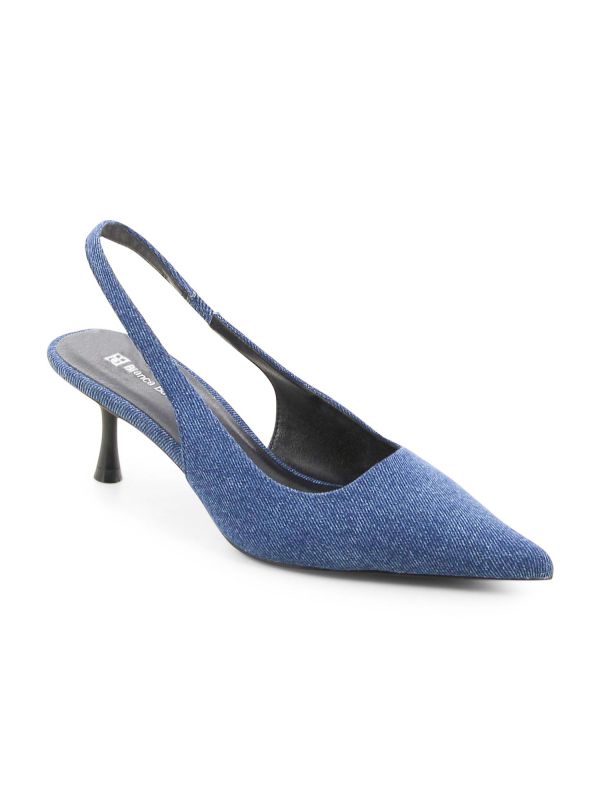 נעלי סירה ג’ינס עם עקב לנשים