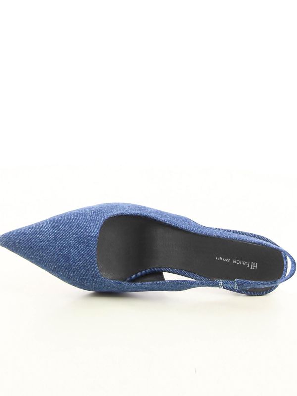 נעלי סירה ג’ינס עם עקב לנשים