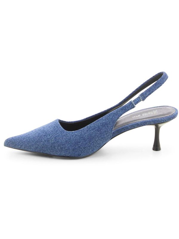 נעלי סירה ג’ינס עם עקב לנשים