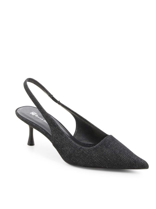 נעלי סירה ג’ינס עם עקב לנשים