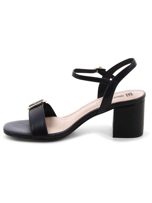 סנדלי עקב לנשים עם אבזם מוזהב