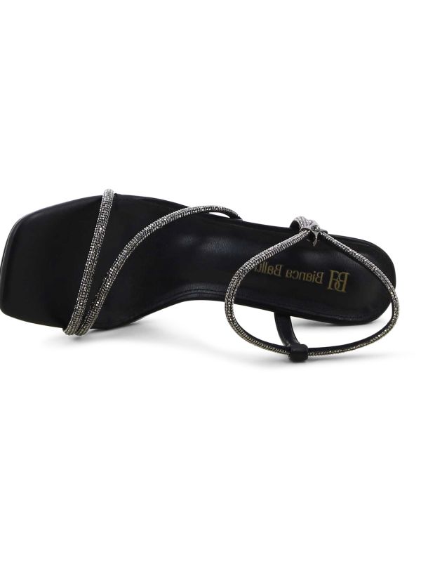 סנדלי עקב עם אבנים לנשים