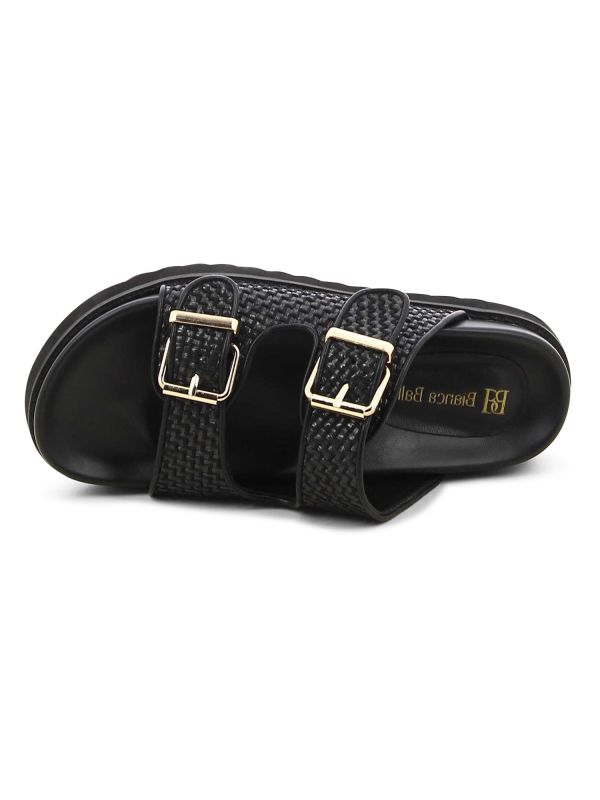 כפכפי נוחות לנשים עם רצועות קלועות