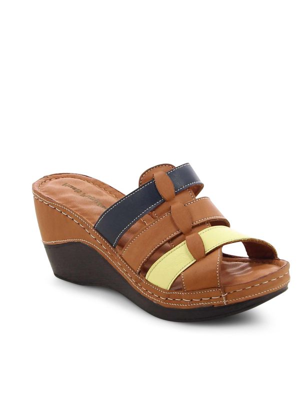 כפכפי נשים עם עקב רוקי ורצועות