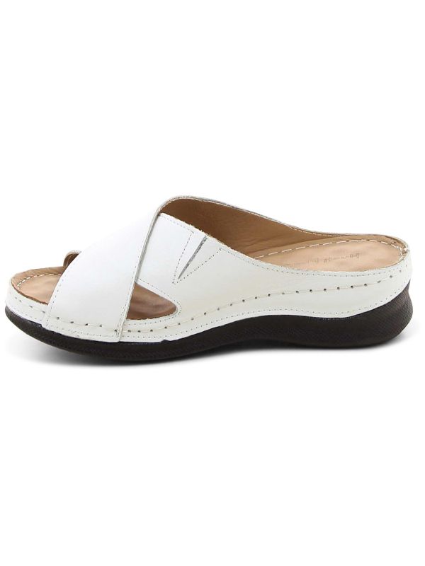 כפכפי נשים עם עקב פלטפורמה ורצועת איקס