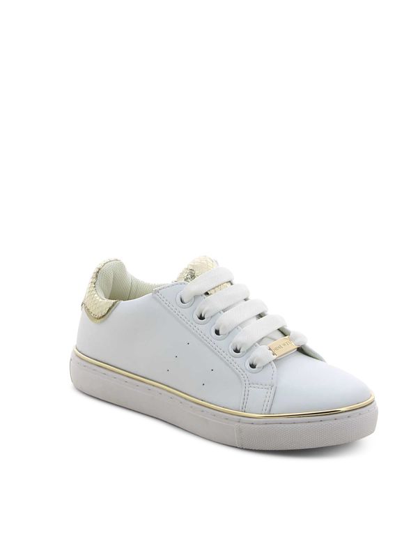 נעלי סניקרס עם עיטור זהב לילדות